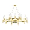 Industrialna złota lampa wisząca szklane klosze tuba klasyczna minimalistyczna uniwersalna CANDELA-15 DN1505-15 gold Step Into Design